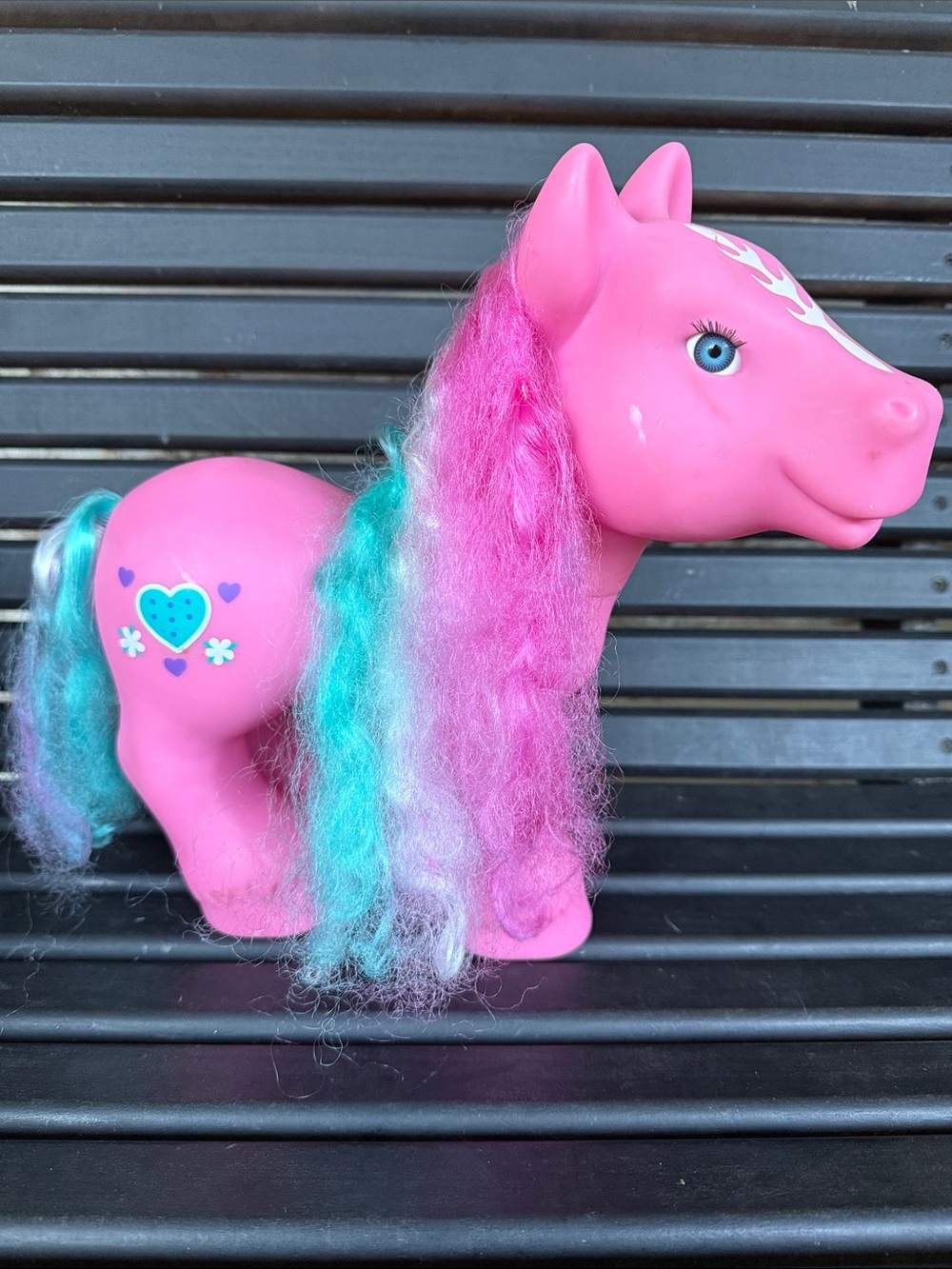 Pink Fantasy Pony Toy with Multicolor Mane